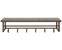 Fraaai - Nowi kapstok 6 haken hoedenplank - brons antiek