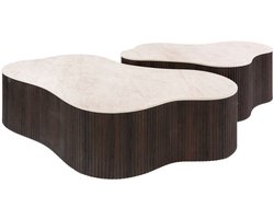 Fraaai - Santana salontafel set van 2 groot - 3D keramiek Taj Mahal
