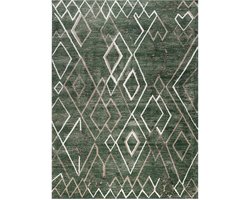 FRAAI Berber vloerkleed - Blend Diamond Groen - 160x230cm