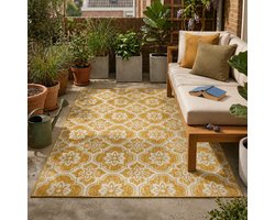 FRAAI Buitenkleed - Rio Flower Geel - 120x170cm