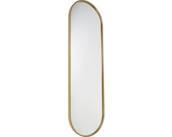 Fragix Boston Passpiegel Ovaal - Goud - Metaal - 130x40