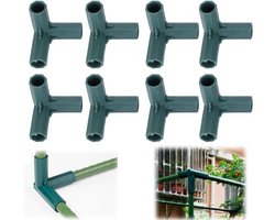 Frame Connectoren 3-Way Plant Ondersteuning Kas Pijp Beugel 16mm - Sterk en Duurzaam - Tuinieren Meubels Accessoires