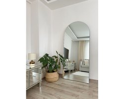 Frameloze Staande Boog Spiegel 180 x 80 cm – Vrijstaand, Leunend of Wandmontage