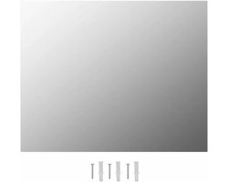 Frameloze Wandspiegel - Glazen Spiegel - Ruimte Vergroten - Eenvoudige Montage - 100 x 60 cm - Zilver