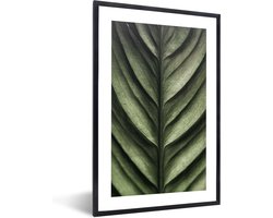 FrameYourWall® - Fotolijst met poster 20x30 - Bladeren - Groen - Natuur - Botanisch - Fotokader van hout - Kaders en lijsten - Houten fotolijstje - Wissellijst voor muurposter - Picture en photo frame - Posterlijst - Fotohouder