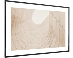 FrameYourWall® - Fotolijst met poster 30x20 - Natuur - Beige - Abstract - Fotokader van hout - Kaders en lijsten - Houten fotolijstje - Wissellijst voor muurposter - Picture en photo frame - Posterlijst - Fotohouder