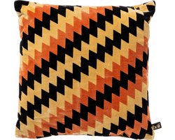 FRANCESCO | Sierkussen 45x45 cm | Potters Clay | Oranje | Multicolor | Hoii | met duurzame kussenvulling