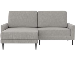 Francis| Hoekbank 3 zitplaatsen in linnen lichtgrijs