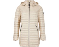Frandsen Licht Gewatteerde Jas met Capuchon Beige Maat 46