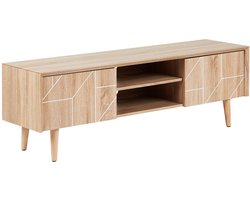 FRANKLIN - TV-meubel - Lichte houtkleur - Spaanplaat