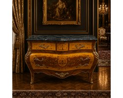 Franse Commode Marmeren Blad Bourgogne