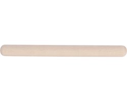 Franse deegroller - rolstok - rolling pin - 30 cm - premium - beukenhout