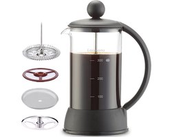 Franse Koffiemaker 350ml met Hittebestendig Borosilicaatglas - Elegante Cafetière