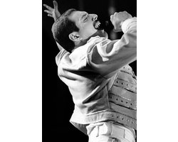 Freddie Mercury Collection ll- Kristal Helder Galerie kwaliteit Plexiglas 5mm. - Blind Aluminium Ophang-frame - Luxe wanddecoratie - Fotokunst - professioneel verpakt en gratis bezorgd