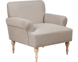FREDROS - Fauteuil - Taupe - Polyester