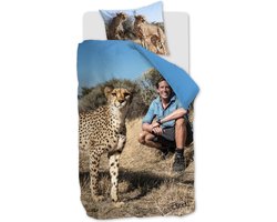 FREEK VONK Safari Survival dekbedovertrek - Eenpersoons - 140x200 - Zand
