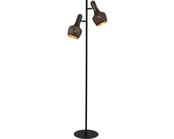 Freelight - Vloerlamp Fueco 2 lichts H 160 cm bruin zwart