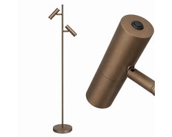 Freelight - Vloerlamp Undici 2 lichts H 150 cm brons goud