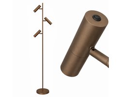 Freelight - Vloerlamp Undici 3 lichts H 165 cm brons goud