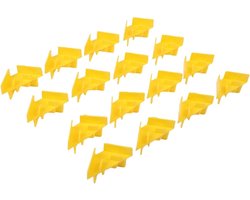 Freeze Dryer Tray Stackers 16 stuks, compatibel met voor oogst juiste vriesdroger, kunststof rek voor nette opslag en eenvoudig transport van voedselbakken (geel)