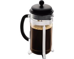French Press 8 cup 1L - Black - Gebruiksvriendelijke CAFFETTIERA