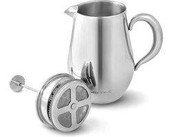 French Press koffiekan, onbreekbaar en houdt je koffie dankzij de dubbele hoes lang warm (1 liter)