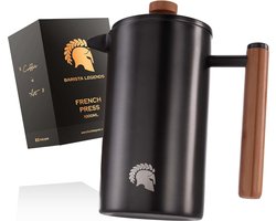 French Press Thermokoffiepers van roestvrij staal, 350 ml, dubbelwandig voor langer verse filterkoffie, ook geschikt als koffiemaker op de camping