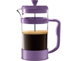 French Press/Franse Pers Koffiezetapparaat, Koffie of Thee Maker met Drie Filters, Hittebestendig Borosilicaatglas met Stalen Zuiger - 1000ml / 1 Liter / 34Oz - Pruim
