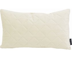French Velvet Crème Kussenhoes | Fluweel / Polyester | 30 x 50 cm