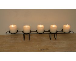 Frenzlights kandelaar kaarsenhouder Kerst design langwerpig voor 5 kaarsen sfeerverlichting kadotip cadeautip