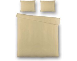 Fresh & Co - Lits Jumeaux - Geel - Satijnen Hotelset Dekbedovertrek – 240x220cm