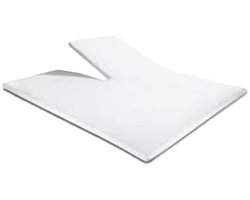 Fresh & Co Splittopper Hoeslaken- 160x200 - Flanel- Wit- OP=OP