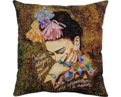 Frida Kahlo kussenhoes - Gobelin stof - 40 x 40 cm