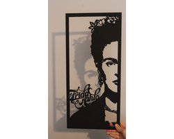 Frida Kahlo schilderij-3D Schilderij-Frida Kahlo Wanddecoratie-Wanddecoratie Metaal-Muurdecoratie-Kunst-