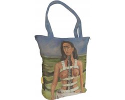 Frida Kahlo Shopper Bag - "Gebroken Zuil" Kunstprint