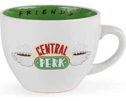 Friends - Central Perk - Capuccino Mok XL - Wit en Groen - 630ml