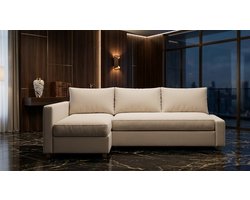 Friheten Hoesbank Hoekovertrek – Premium Polyester Bankhoes voor IKEA Friheten Slaapbank – Beige Right Longer – Duurzaam, Perfecte Pasvorm, Bescherming & Stijl - Casa Serena