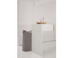 Frisco Lounge Wasmand Steel Grey | Donkergrijs