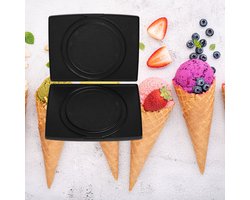 FRITEL Bakplaat - Wafelijzerbakplaat voor ijshoorntjes - IJshoorntje