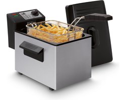 FRITEL Frituurpan - A101 - Friteuse met Antistofdeksel - Koude Zone - 2-4 Personen - 2000W - 3 liter