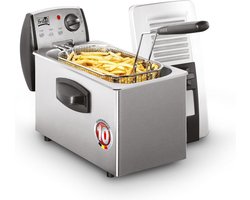 FRITEL Frituurpan - FR 1465 - Friteuse met Filterdeksel - Koude Zone - 3-5 Personen - 2600W - 4 liter