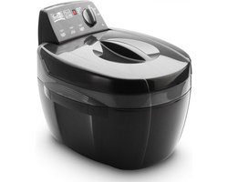FRITEL Frituurpan - Turbo SF® 4209 - Friteuse met Antistofdeksel - Olie + Vast Vet - 2-4 personen - 2300W - 3 liter - Rond - Retro