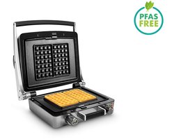 FRITEL Wafelijzer - WaffleTastic® CW 3638 - Wafelmaker PFAS vrij - Wafelmachine voor 4x7 Wafel - Traditionele Belgische Wafels - Wafelbakijzer met Verwisselbare Platen - 1600W - Incl. 60' Timer -