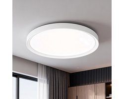 Froadp 36W ronde LED-plafondlamp koud wit vochtbestendige lamp 28 cm plafondlamp vochtbestendige lamp IP44 woonkamer slaapkamer badkamer