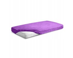 Frote Laken met Elastiek 90x200cm - Premium Kwaliteit Paars