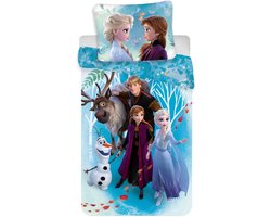 Frozen Dekbedovertrek Family - Eenpersoons - 140 x 200 cm - Katoen