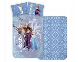Frozen Kinderbeddengoed 140x200 cm Katoen met Elza & Anna