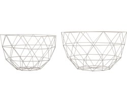 Fruit bowl set Linea metal mouse grey