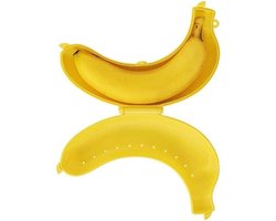 Fruit Opbergdoos - Broodtrommel - Lunch Meenemen - Speciaal Voor Bananen - 19.5x13cm - Geel