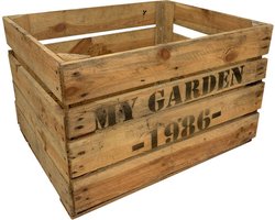 Fruitkist gebruikt - My Garden 1986 - Set van twee kisten